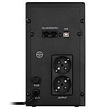Лінійно-інтерактивне ДБЖ 2E DD2000, 2000 VA / 1200 W, LCD, USB, 2XSCHUKO (2E-DD2000), фото 4