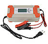 Зарядний пристрій автомобільного акумулятора 12V/24V 8A Grey/Orange (8449), фото 3