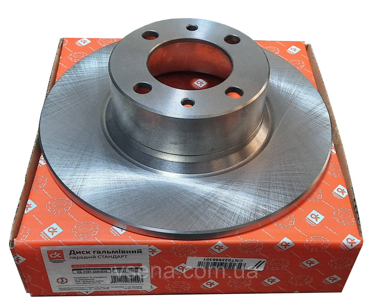 Диск гальмівний ВАЗ 2101, 2102, 2103, 2104, 2105, 2106, 2107 передній (ДК)