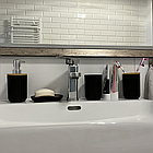 Набір аксесуарів для ванної 6в1 чорний ruhhy 24636 польща, фото 5