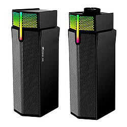 Акустичні колонки для компьютера XTRIKE ME SK-604 |5Wx2, RGB| Чорний