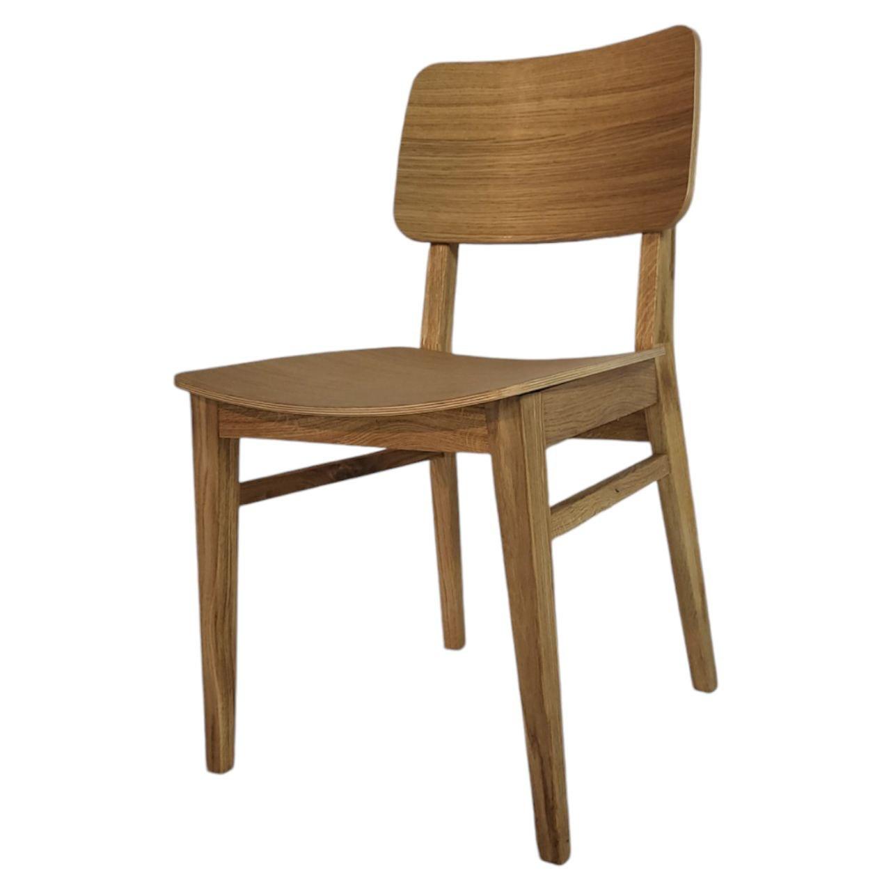 Стілець кухонний обідній дерев`яний на кухню зі спинкою та твердим сидінням Міо стільці кухонні обідні з дерева різні кольори