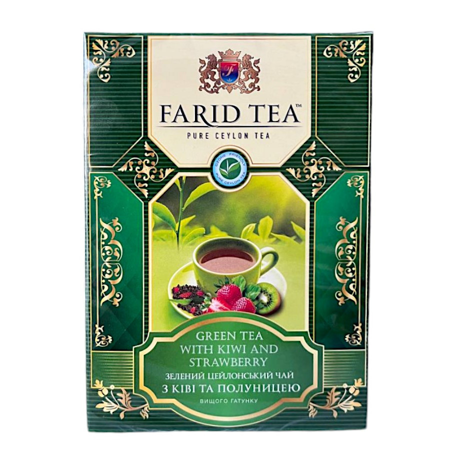 Чай зелений листовий Farid Tea Ківі Полуниця 100 г.