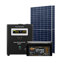 Комплект СЕС 1kW АКБ 1.2kWh (літій)100 Ah Преміум