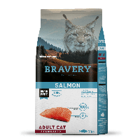 Сухий корм для стерилізованих котів BRAVERY Salmon Adult Cat Sterilized з лососем, 7 кг (*)