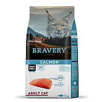 Сухий корм для котів BRAVERY Salmon Adult Cat з лососем, 7 кг (*)