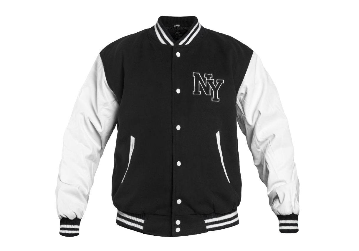 Куртка бомбер Mil-Tec NY Baseball - Black/White 10370002 розмір S