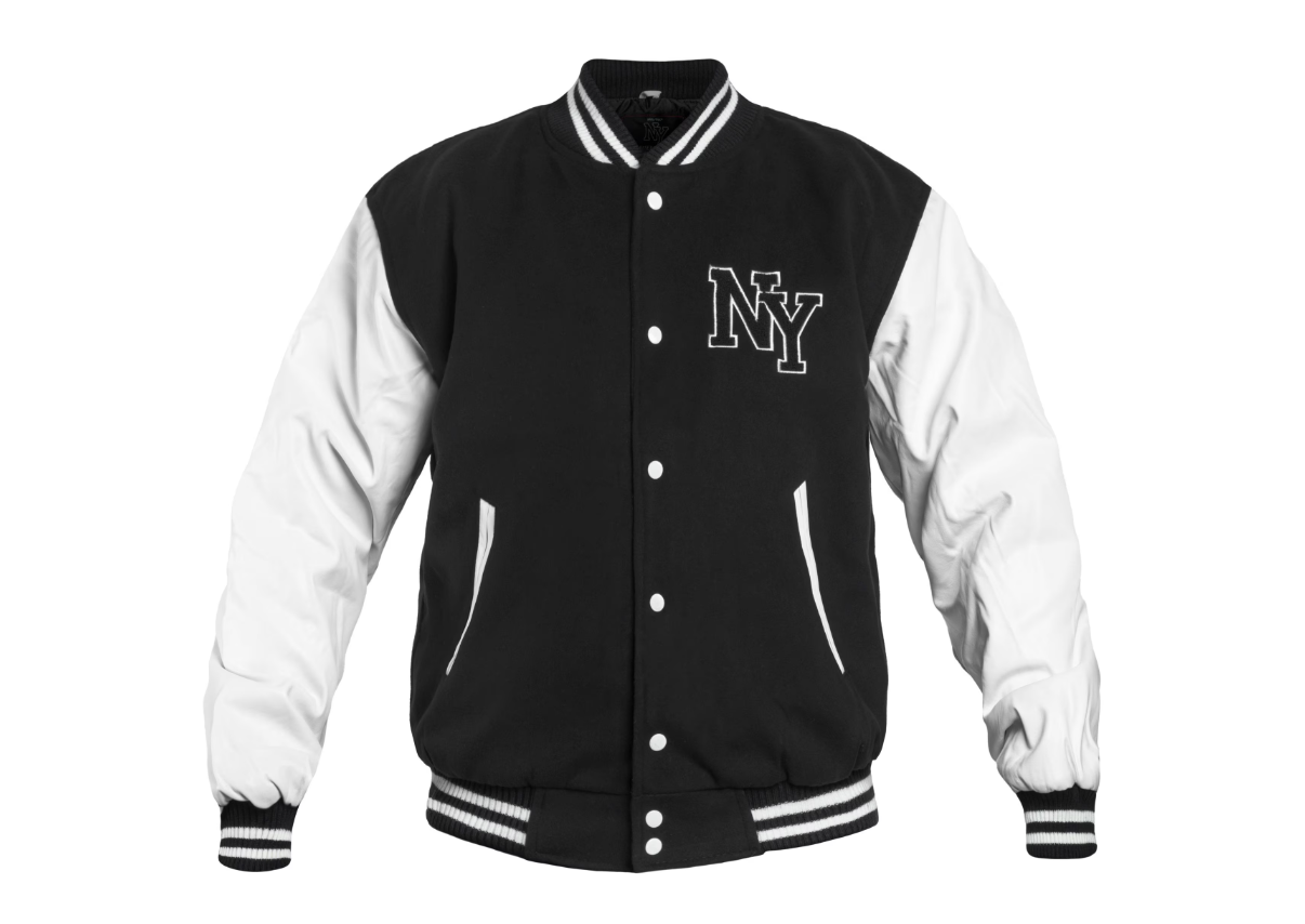 Куртка бомбер Mil-Tec NY Baseball - Black/White 10370002 розмір М