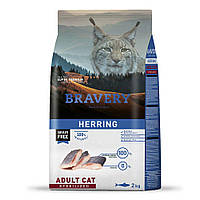 Сухий корм для стерилізованих котів BRAVERY Herring Adult Cat Sterilized з оселедцем 2 кг (*)