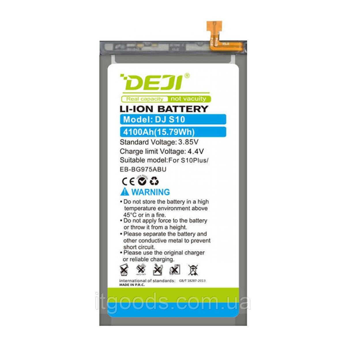 Оригінальний акумулятор DEJI DEB-BG975ABU 4100mAh для Samsung Galaxy S10+ Plus G975 / G975F / G975W SM-G975F