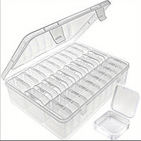 Коробка-органайзер для зберігання дрібничок бісеру алмазної вишивки мозаїки гвинтів електроніки