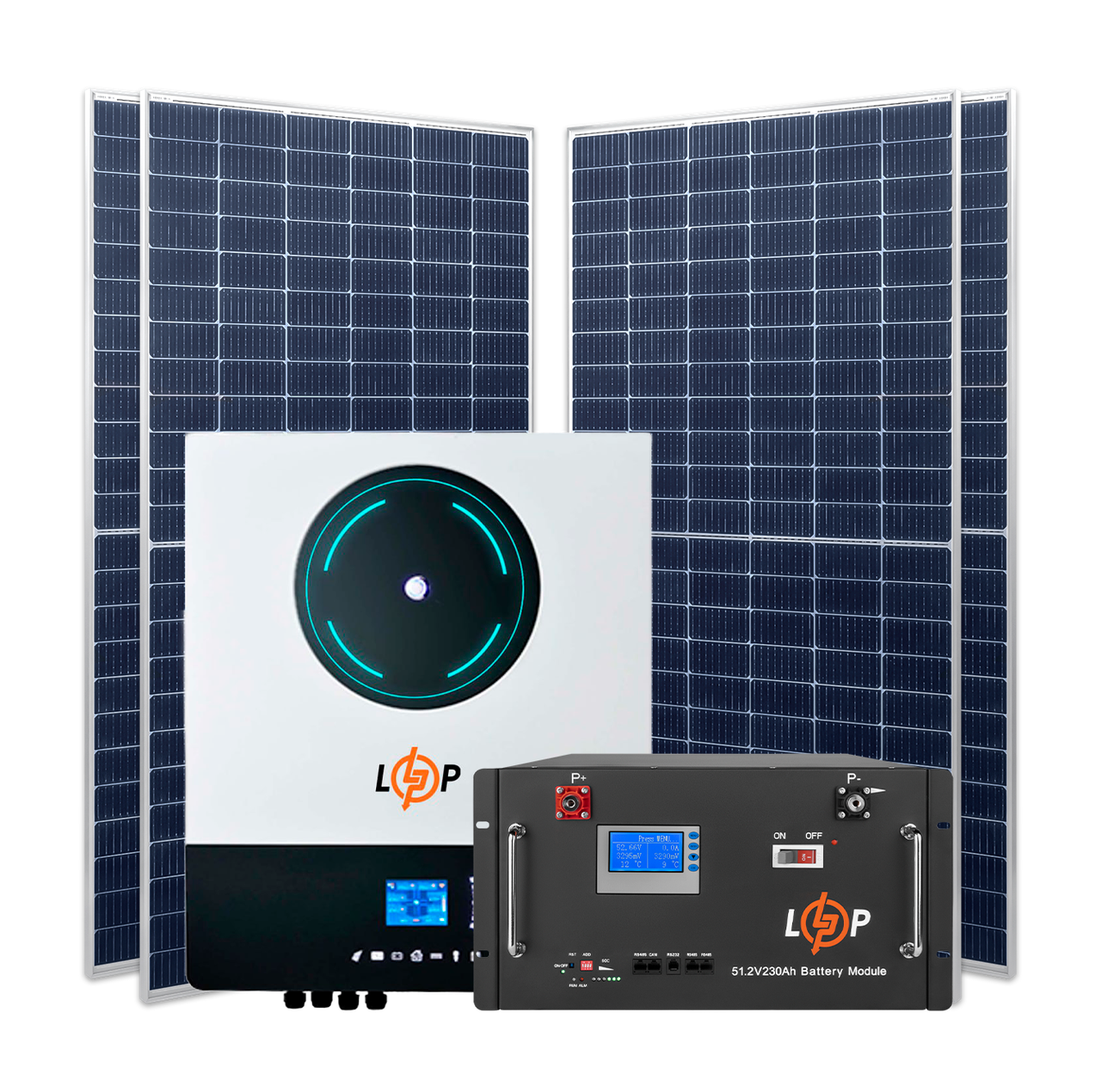 Комплект СЕС 11kW АКБ 11.77kWh (літій) 230 Ah Преміум +