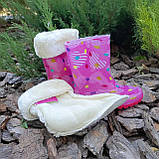 Гумові чоботи "Dual" 005-307, серця та горох, рожеві, фото 6