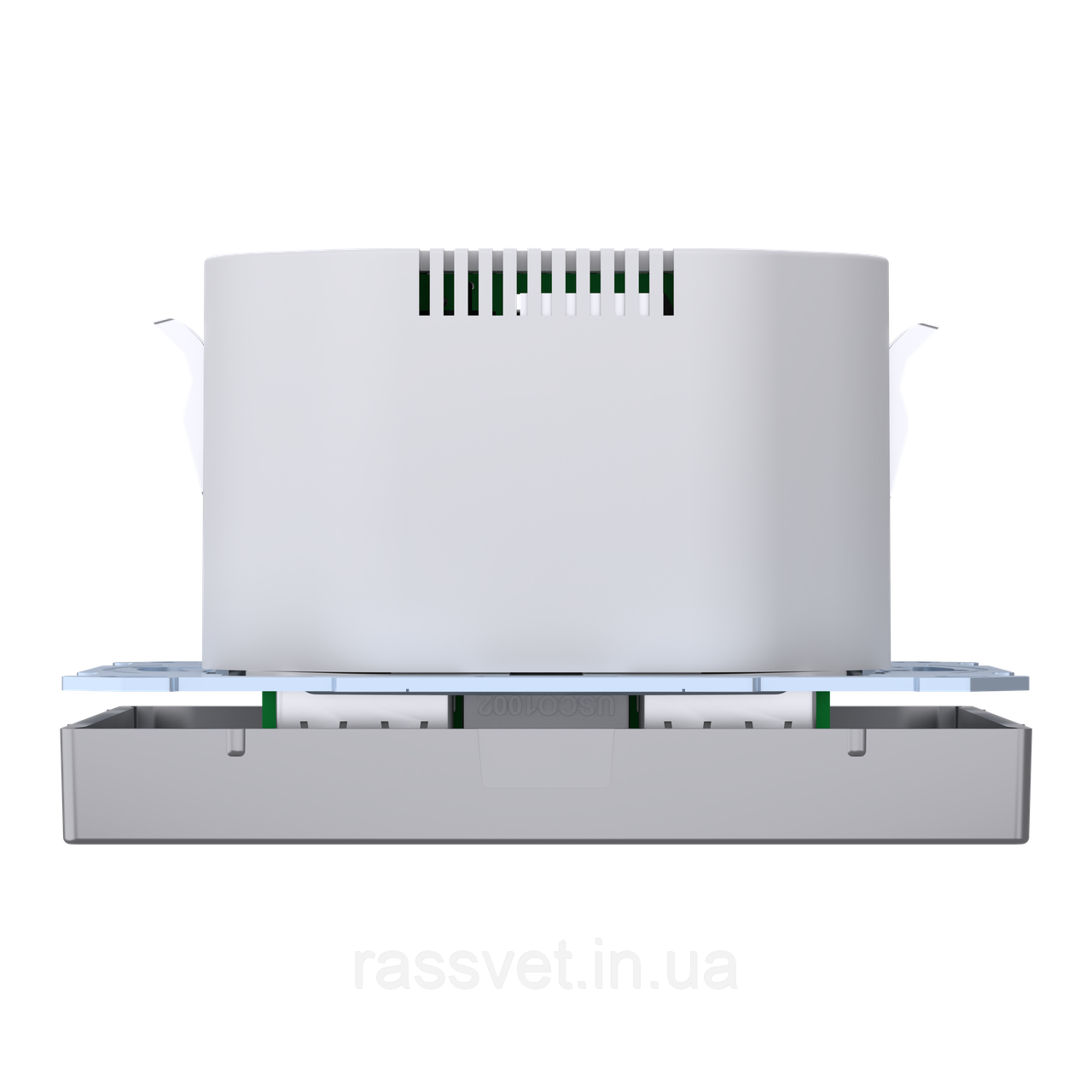 Розетка Schuko з 2 USB 2,4 A Сталь SD