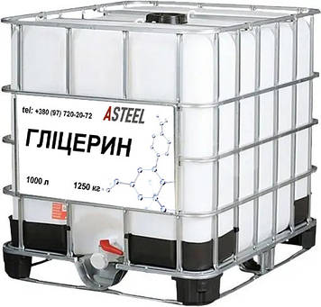 Гліцерин 1000 літрів = 1250 кг