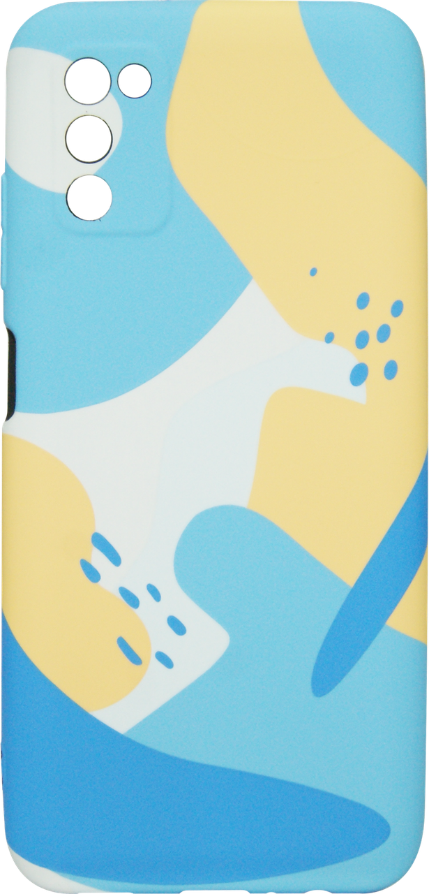 Силікон SA A037 blue/yellow Neon Minimalistic Case