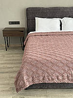 Покривало в скандинавському стилі "Сканія", пудровий колір (Розміри і кольори в асортименті)