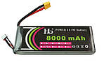 Акумулятор літій-полімерний 8000mAh 11.1V 3S високострумовий 25C для квадрокоптерів, дронів, іграшок