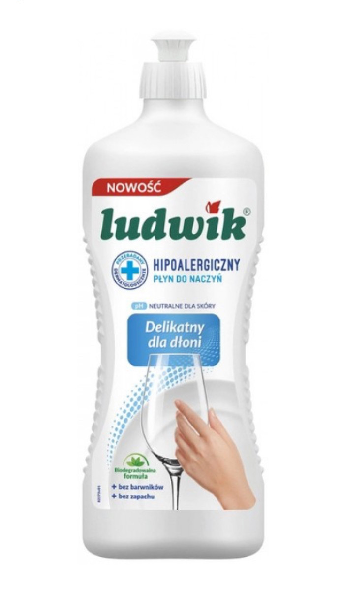 Середовище для миття посуду Ludwik Гіпоаллергенний, 1 л