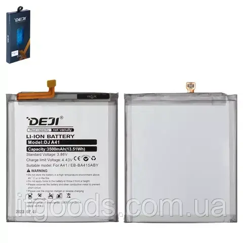 Оригінальний акумулятор Deji EB-BA415ABY 3500mAh для Samsung Galaxy A41 2020 SM-A415F | A415 | A415F | SM-A415F/DS