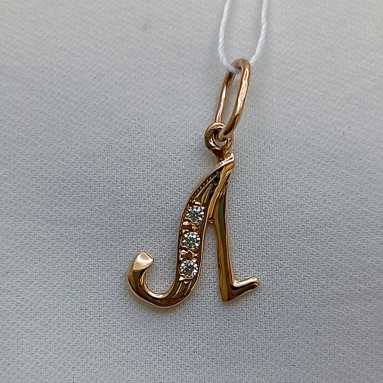 Золота літера Л 585 проби, фото 1