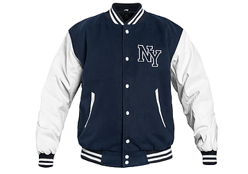 Куртка тактична бомбер Mil-Tec NY Baseball - Navy/White 10370003.PeremogaUA