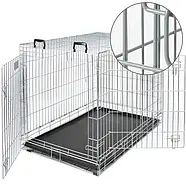 Savic Dog Residence Савік дог Резиденс клітка для собак цинк сірий 78x53,5x60,5 см (3292_0093), фото 4