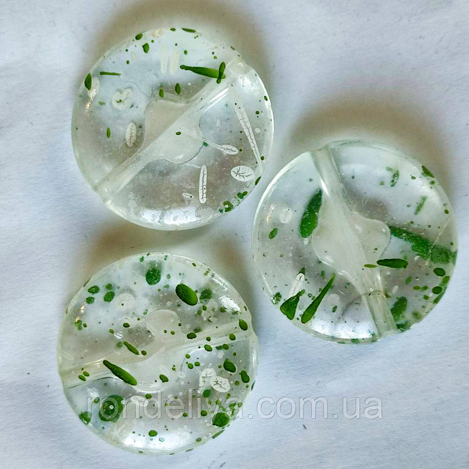 Намистини акріл з візерунком Коло 50 гр, фото 1