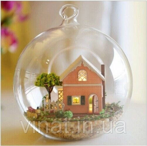 Румбокс - куля інтер'єрний 3D конструктор Miniature DIY House Pandora Magic Garden 2008 з підставкою