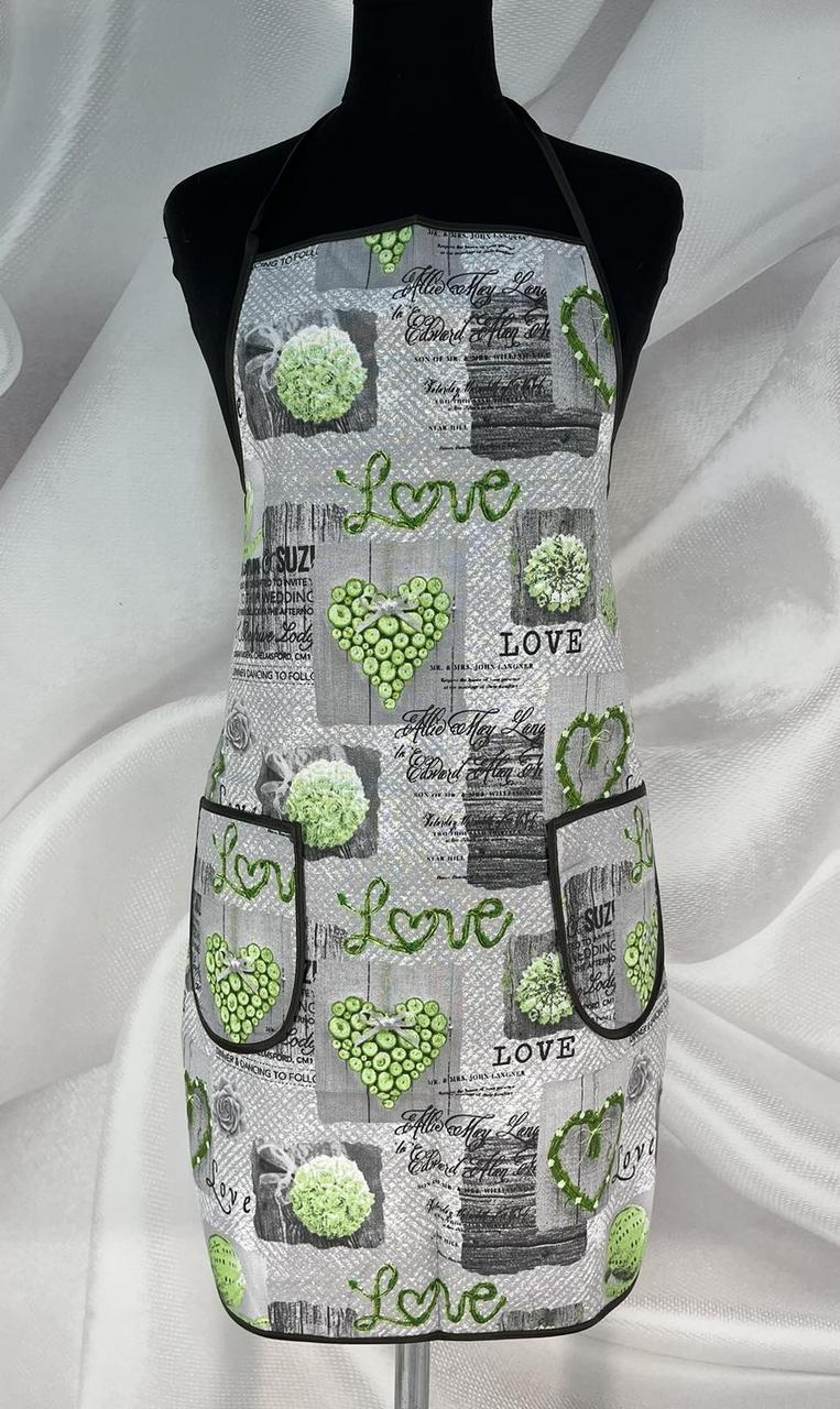 Фартух з надгрудником для кухні тканина бязь Розмір універсальний