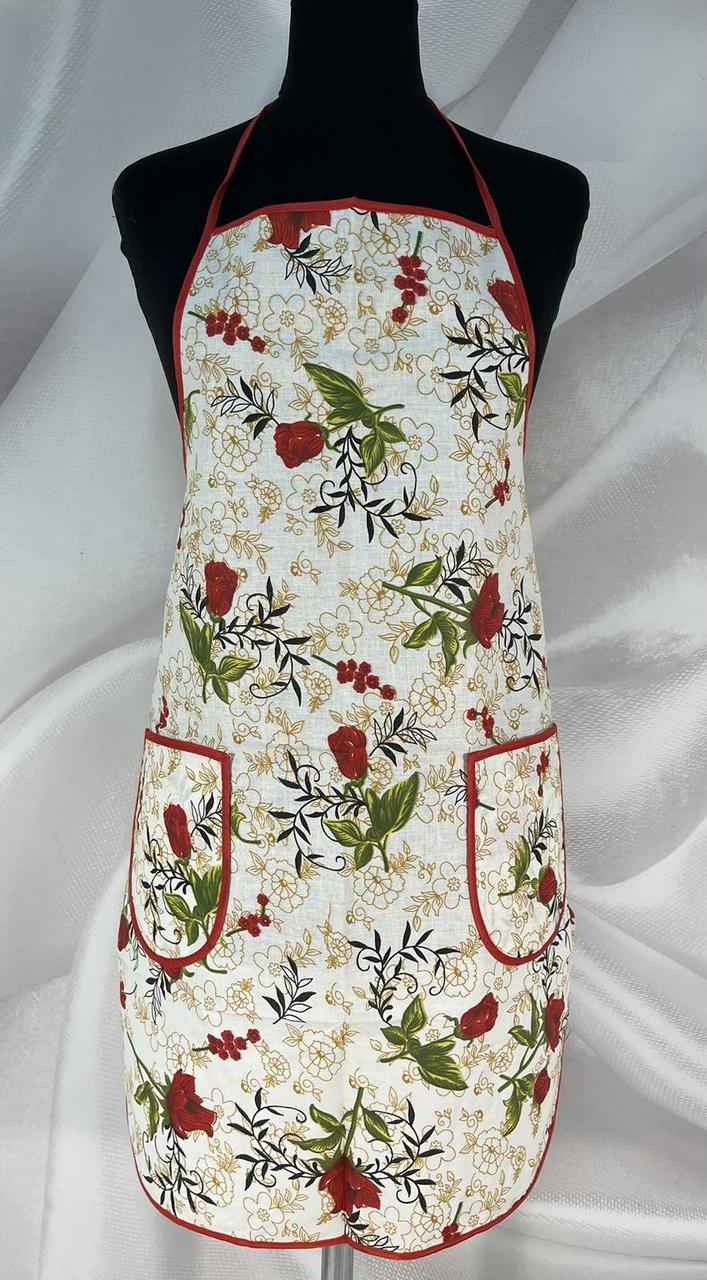 Фартух з надгрудником для кухні тканина бязь Розмір універсальний
