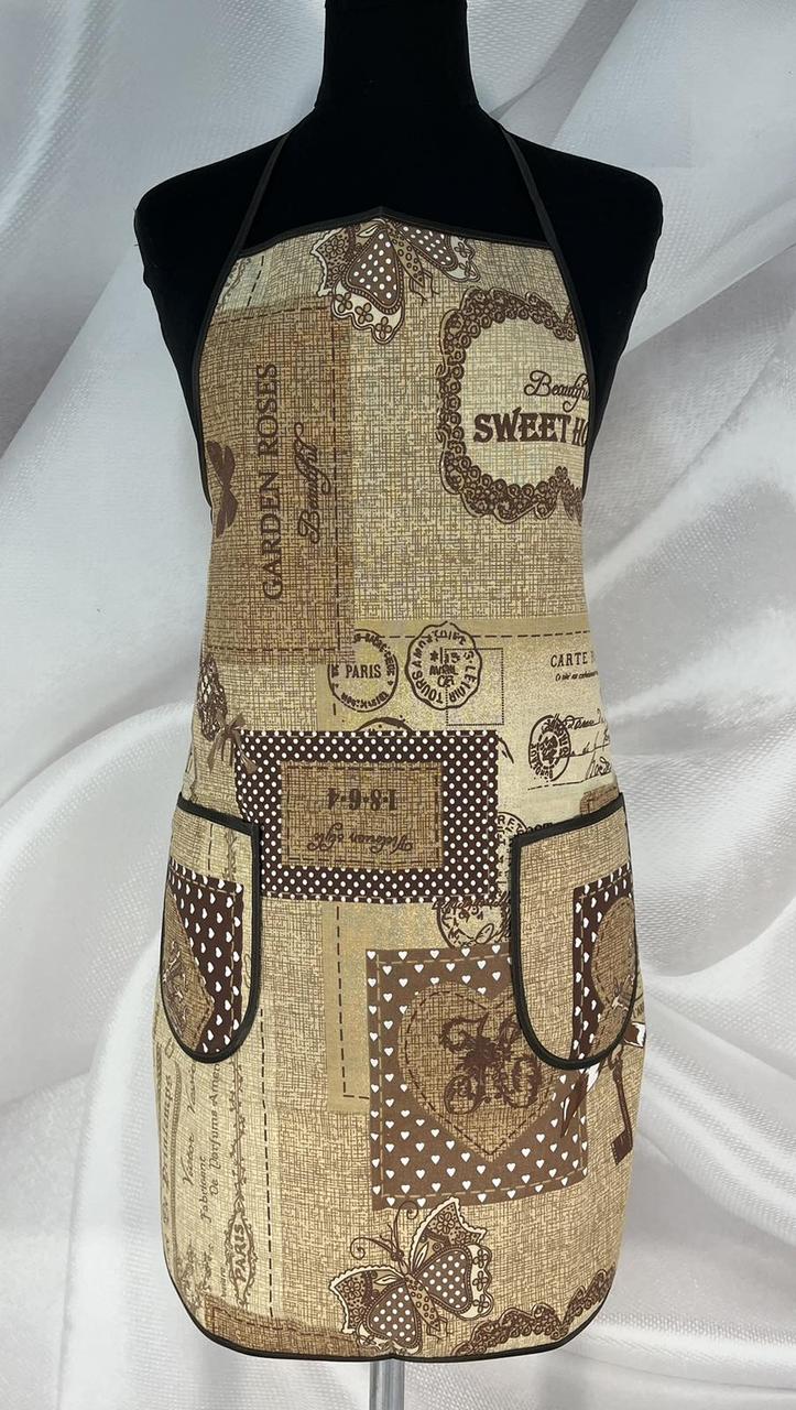 Фартух з надгрудником для кухні тканина бязь Розмір універсальний