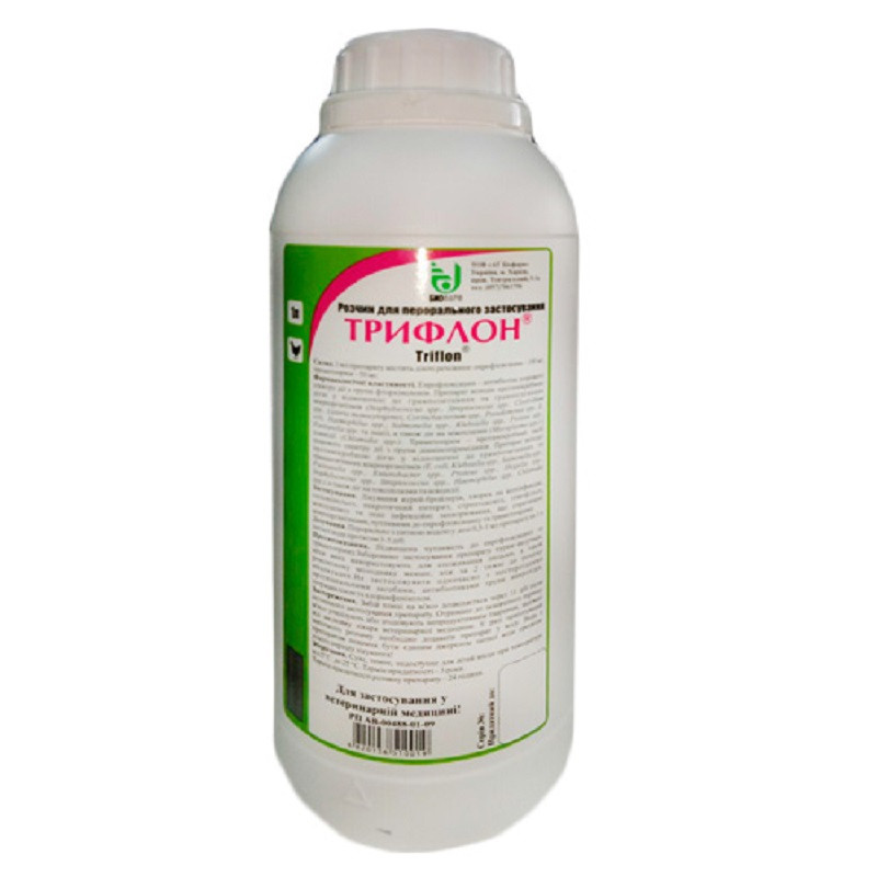 Розчин Трифлон антибіотик широкого спектра дії 1 л Біофарм, фото 1