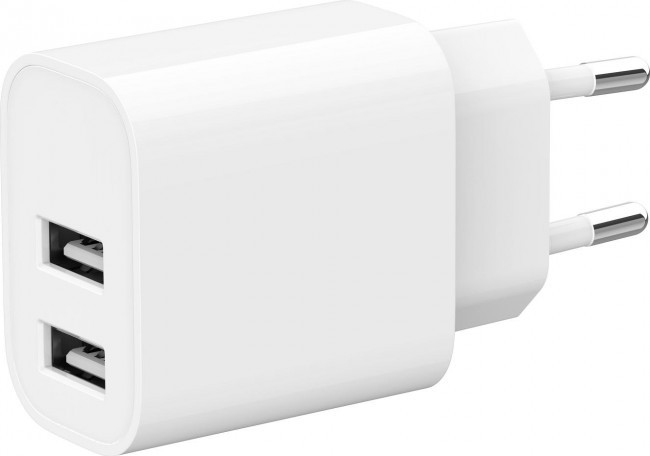 Gembird 2xUSB-A 5V 2.4 A White, фото 1