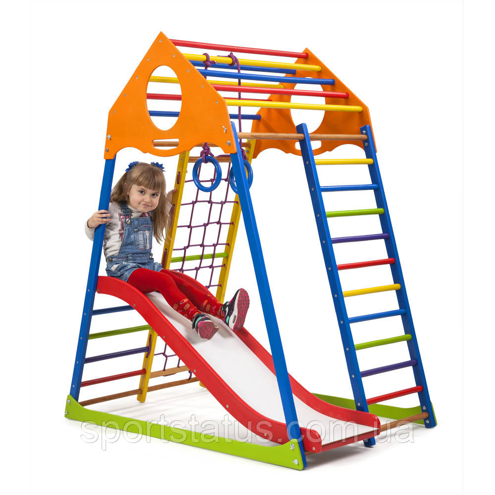 SportBaby Дитячий спортивний комплекс KindWood Color Plus 1