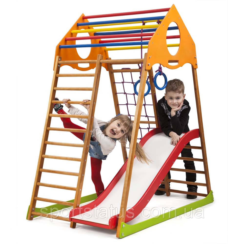 SportBaby Дитячий спортивний комплекс для дому KindWood Plus 1