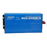 Перетворювач напруги з чистою синусоїдою інвертор Raggie Pure Sine Wave RGS-2000W 12V, фото 2