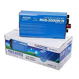 Перетворювач напруги з чистою синусоїдою інвертор Raggie Pure Sine Wave RGS-2000W 12V, фото 5