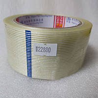 Армований скотч 50мм×25м прозорий