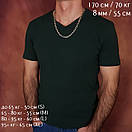 Срібний ланцюжок чоловічий якір. Масивна якірна цепочка срібло 80 грам 60 см, фото 8