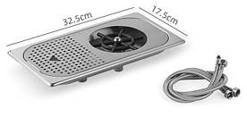 Рінзер барний MHW-3Bomber 32.5 на 17.5 см. Cup Rinser Silver врізний