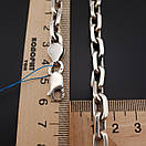 Срібний ланцюжок чоловічий якір. Масивна якірна цепочка срібло 70 грам 55 см, фото 5