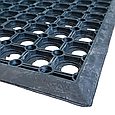 Килимок гумовий придверний Індія 60х90 см напівкруглий, фото 4
