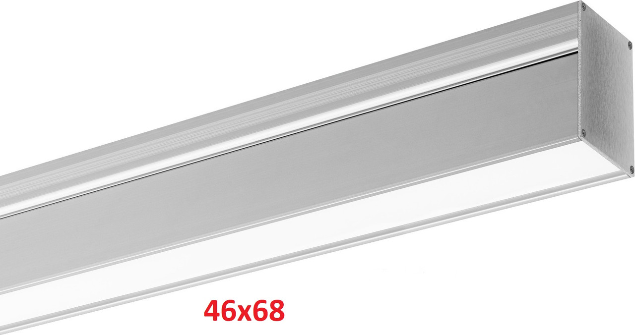 Лінійний  LED-світильник M6-4668 L=1200/1700/2300/2800 мм (39-97W; 4800-12100Lm) світлодіодний підвісний