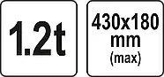 Дровокол ножний до 430 мм YATO YT-79943, фото 5