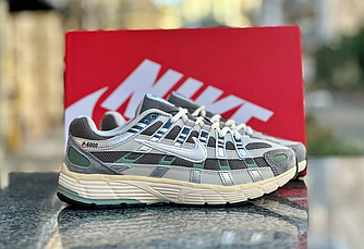 Чоловічі кросівки Nike P-6000 Grey Green Найк сірі піна В'єтнам молодіжні на шнурівці зручні