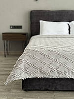 Покривало в скандинавському стилі "Сканія", сірий колір (Розміри і кольори в асортименті)