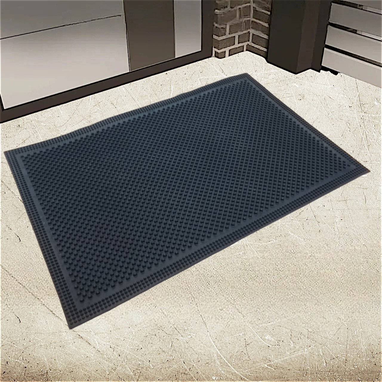 Килимок гумовий придверний Шип 50х75 см, фото 1