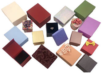 Футляри картонні для ювелірних виробів і біжутерії