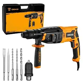 Перфоратор DEKO прямий, ударний (800Вт/6200 уд.хв/3 дж)